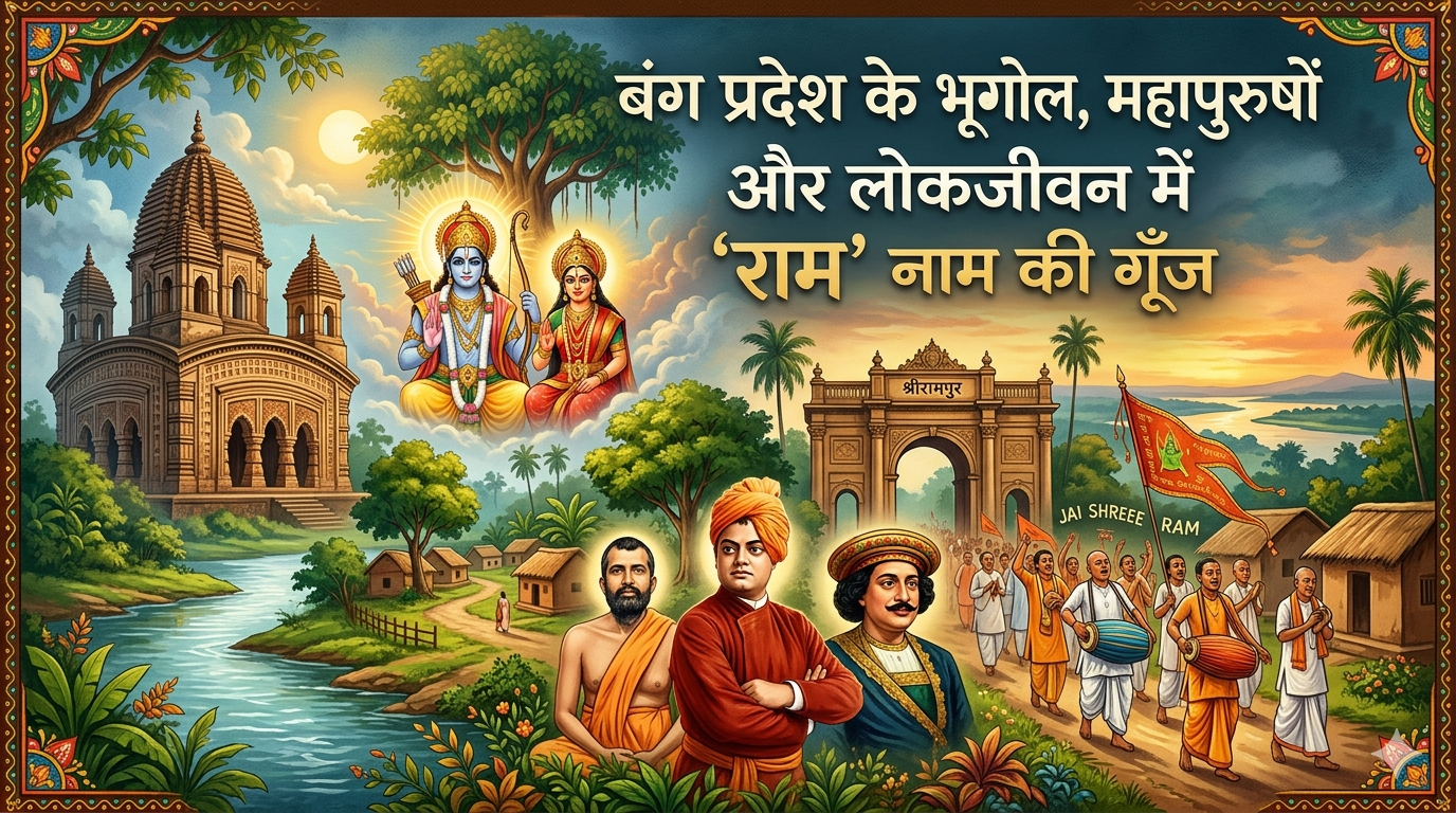 बंग प्रदेश के भूगोल, महापुरुषों और लोकजीवन में 'राम' नाम की गूँज
