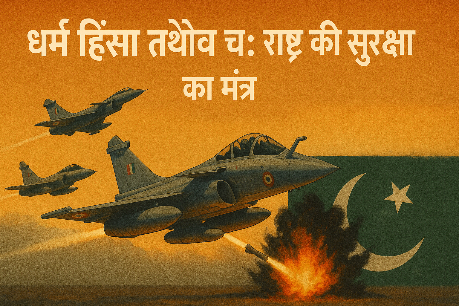 धर्म हिंसा तथैव च: राष्ट्र की सुरक्षा  का मंत्र